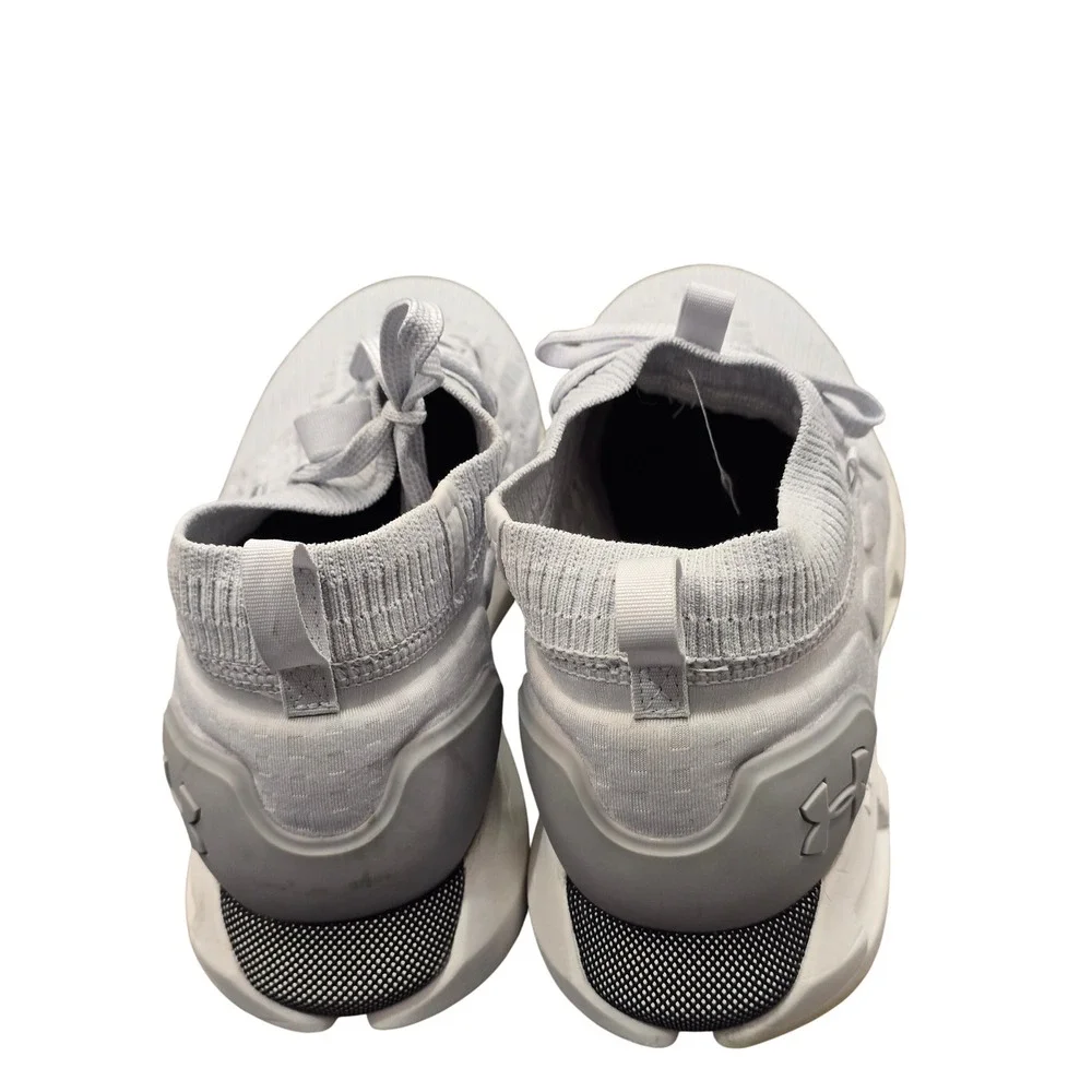 Under Armour HOVR Phantom 2 Knit Sneakers Men's 12 White Gray Running Gym Sporty